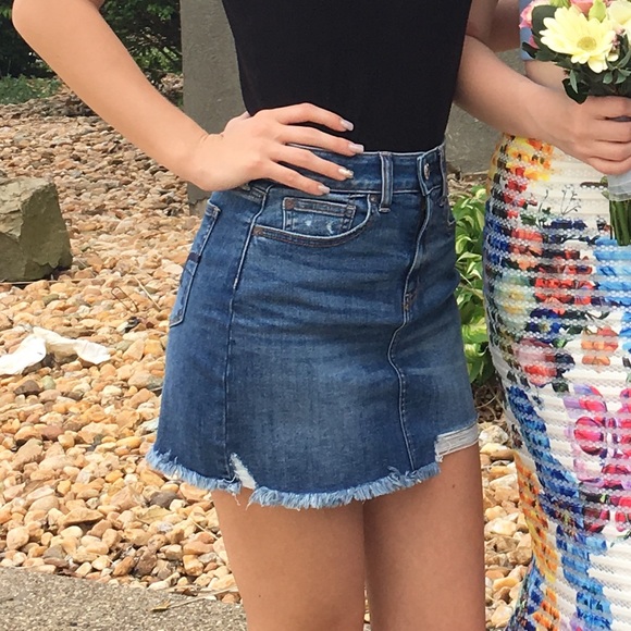 American Eagle Outfitters Dresses & Skirts - RARELY WORN  AE DENIM SKIRT